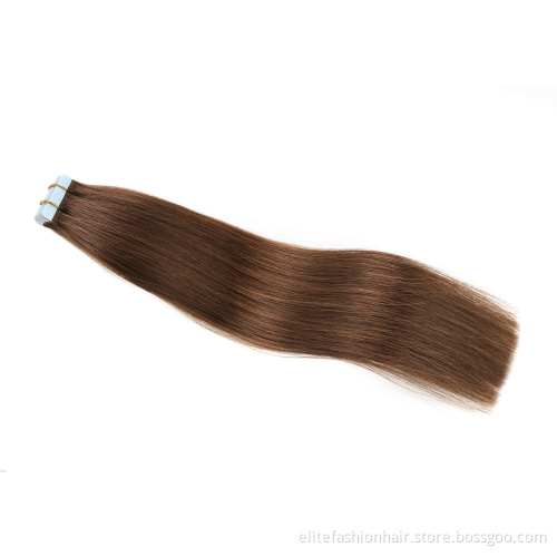 High Quality Natural Tape In Hair Extensions 100% Human Remy Hair Double Drawn Virgin Tape Hair Extensions